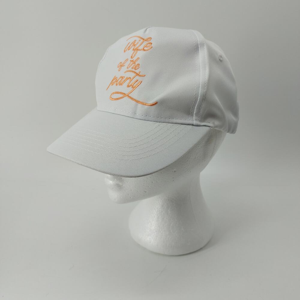 Baseball Cap Wife of the Party Hat White Bride To Be